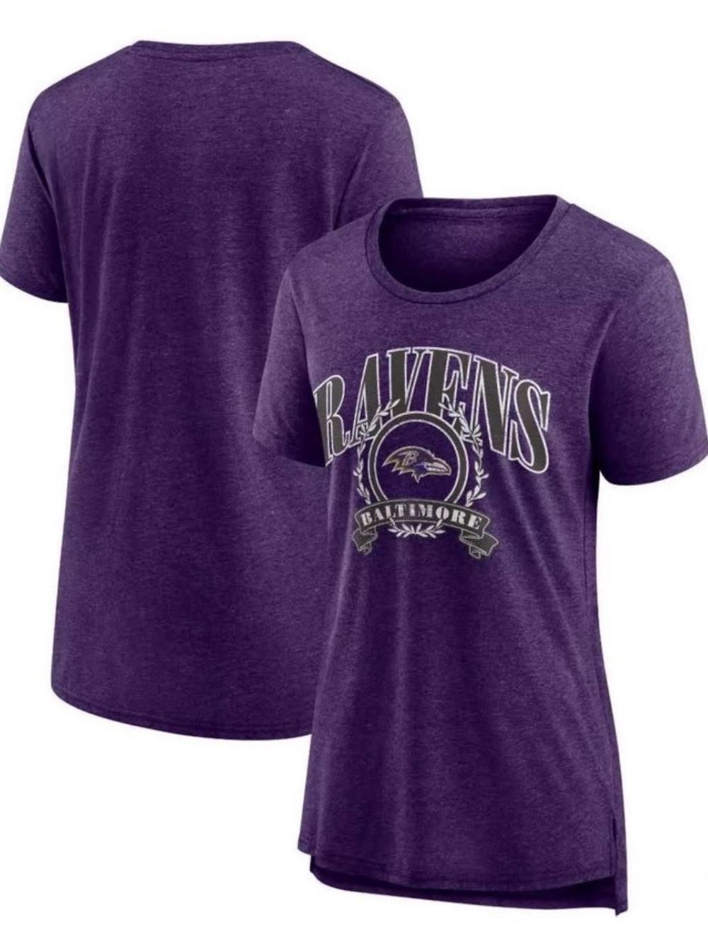 NFL Women's Purple Baltimore Ravens Short Sleeve Tee